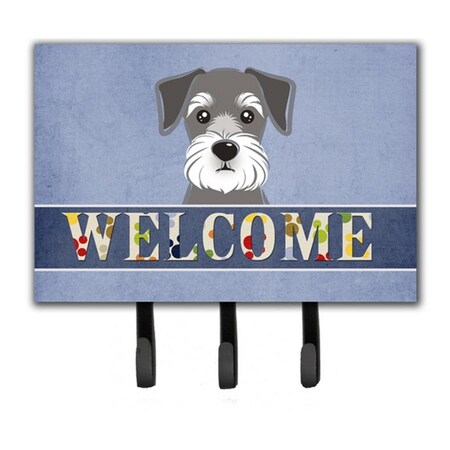 Jensendistributionservices Schnauzer Welcome Leash & Key Holder MI1657991